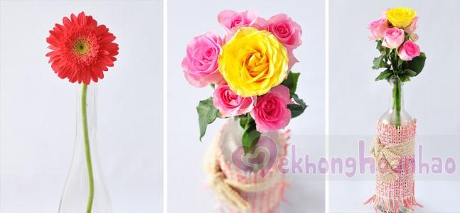 4 cách cắm hoa nghệ thuật đơn giản từ chai lọ thừa, thử ngay thôi nào!