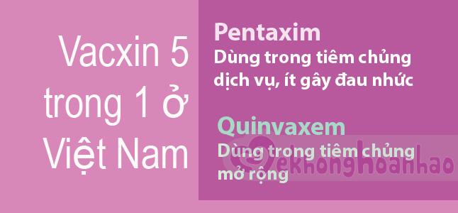 Vacxin 5 trong 1 là gì, loại nào được sử dụng tại Việt Nam